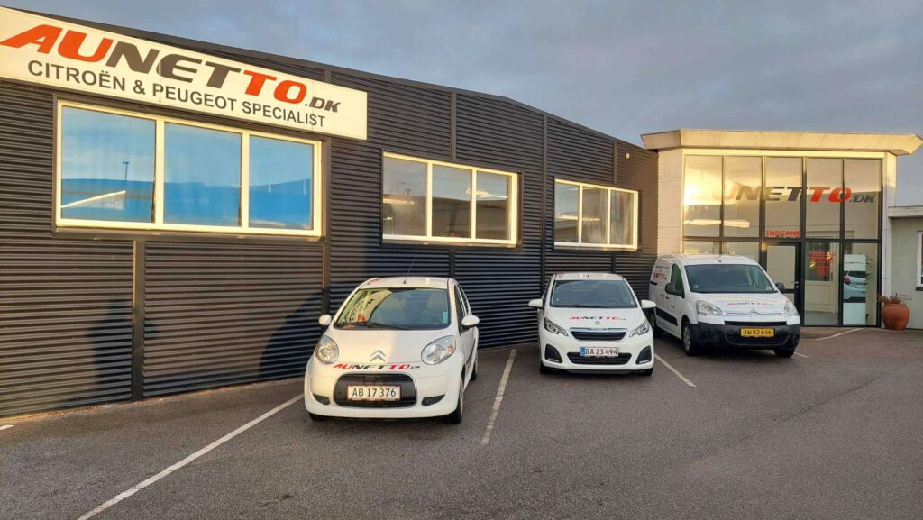 Lånebiler ved Aunetto i Herning